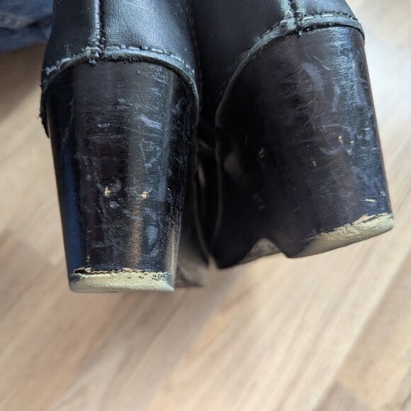 No. 6 Store Leather Clog Boots | Handmade Classic | Black - Picture 11 of 13